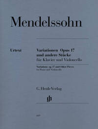VARIATIONS OP. 17 ET AUTRES MORCEAUX POUR PIANO ET VIOLONCELLE