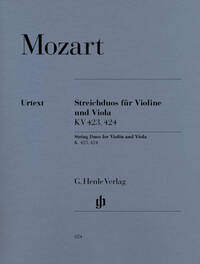 DUOS A CORDES K. 423, 424 POUR VIOLON ET ALTO