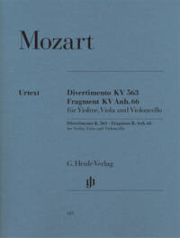 DIVERTIMENTO K. 563 FRAGMENT K. ANH. 66