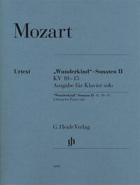 SONATES "WUNDERKIND" VOLUME 2 K. 10-15