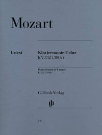 SONATE POUR PIANO EN FA MAJEUR K. 332 (300K)
