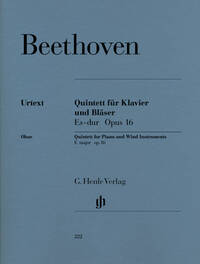 QUINTETTE EN MI BEMOL MAJEUR OP. 16 POUR PIANO, HAUTBOIS, CLARINETTE, COR ET BASSON