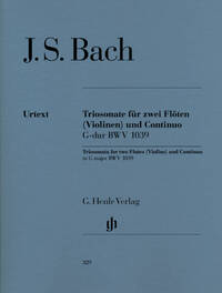 SONATE EN TRIOS EN SOL MAJEUR BWV 1039 (2 FLUTES OU 2 VIOLONS ET BASSE CONTINUE)