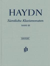 JOSEPH HAYDN : EDITION INTEGRALE DES SONATES POUR PIANO VOLUME 3 - COUVERTURE RIGIDE EN LIN