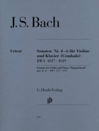 SONATES POUR VIOLON N  4-6 BWV 1017-1019