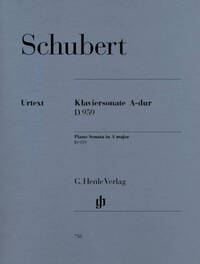 FRANZ SCHUBERT : SONATE POUR PIANO EN LA MAJEUR D 959
