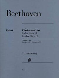 TRIOS AVEC CLARINETTE EN SI BEMOL MAJEUR OP. 11 ET MI BEMOL MAJEUR OP. 38 POUR PIANO, CLARINETTE (OU