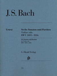 SONATES ET PARTITAS BWV 1001-1006 POUR VIOLON SOLO