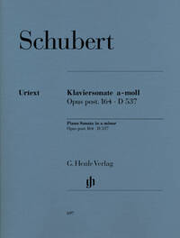 SONATE POUR PIANO EN LA MINEUR OP. POSTH. 164 D 537