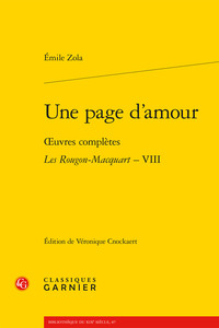 UNE PAGE D'AMOUR - OEUVRES COMPLETES - LES ROUGON-MACQUART, VIII