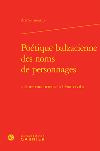 Poétique balzacienne des noms de personnages