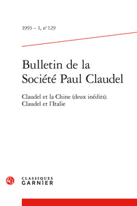 Bulletin de la Société Paul Claudel