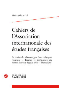 Cahiers de l'Association internationale des études françaises