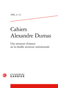 Cahiers Alexandre Dumas