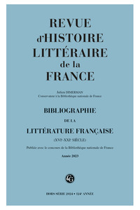 Bibliographie de la littérature française