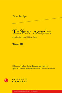 THEATRE COMPLET - TOME III