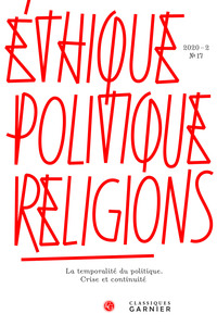 Éthique, politique, religions