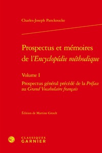 Prospectus et mémoires de l'Encyclopédie méthodique