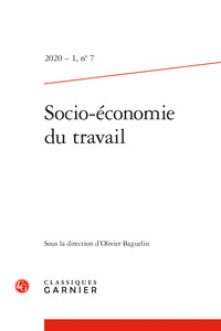 SOCIO-ECONOMIE DU TRAVAIL - 2020 - 1, N  7