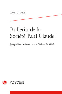 Bulletin de la Société Paul Claudel