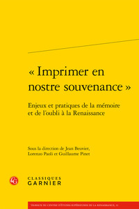 « Imprimer en nostre souvenance »