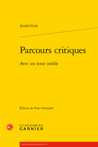 PARCOURS CRITIQUES - AVEC UN TEXTE INEDIT