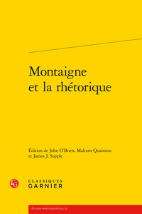 Montaigne et la rhétorique