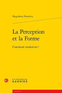 La Perception et la Forme