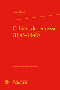 Cahiers de jeunesse (1845-1846)