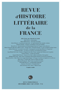 Revue d'Histoire littéraire de la France