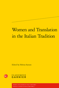 Women and Translation in the Italian Tradition