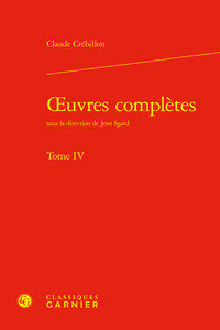 OEUVRES COMPLETES - TOME IV