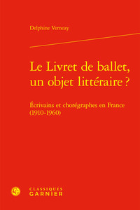 Le Livret de ballet, un objet littéraire ?