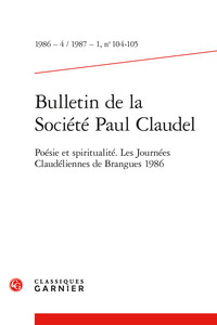 Bulletin de la Société Paul Claudel