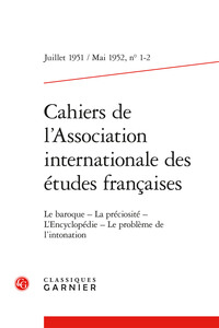 Cahiers de l'association internationale des études françaises