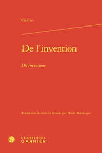 DE L'INVENTION - DE INVENTIONE