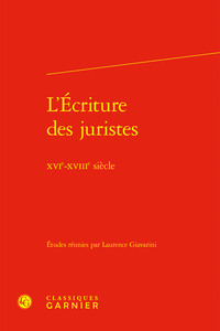 L'Écriture des juristes