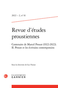 Revue d'études proustiennes