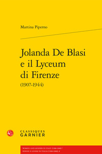 JOLANDA DE BLASI E IL LYCEUM DI FIRENZE