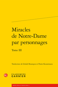 Miracles de Notre-Dame par personnages