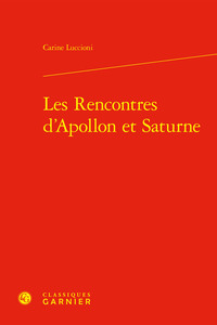 LES RENCONTRES D'APOLLON ET SATURNE