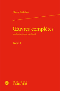 OEUVRES COMPLETES - TOME I