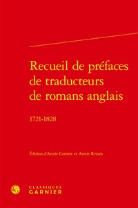 Recueil de préfaces de traducteurs de romans anglais