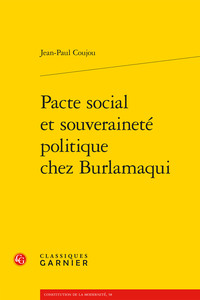 Pacte social et souveraineté politique chez Burlamaqui