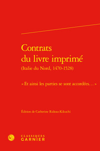 Contrats du livre imprimé