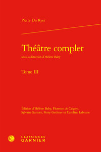 THEATRE COMPLET - TOME III