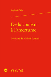 De la couleur à l'amertume