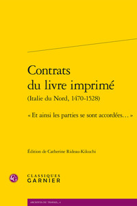 Contrats du livre imprimé