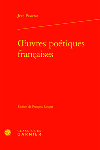 oeuvres poétiques françaises