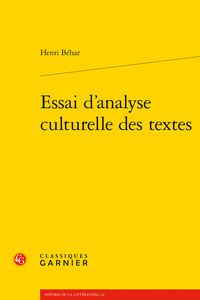 Essai d'analyse culturelle des textes